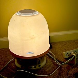 Night stand light with radio/music